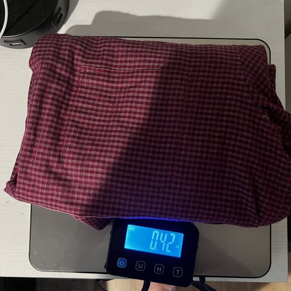 Peter England Nuvo Fit Red & Black Checked Cotton-Blend Mens Long Sleeve Shirt E - Picture 10 of 10